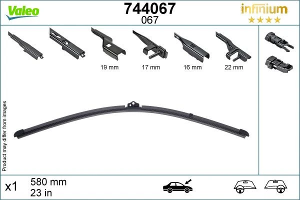 Valeo Infinium Single Wiper Blade 067 7 Valeo Infinium Single Wiper Blade 067 - Image 5