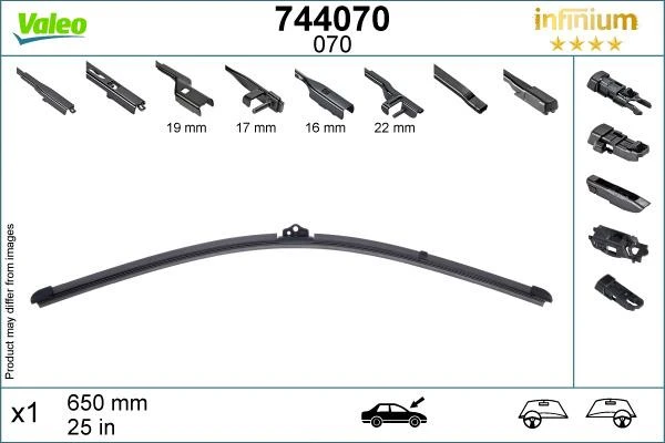 Valeo Infinium Single Wiper Blade 070 7 Valeo Infinium Single Wiper Blade 070 - Image 5