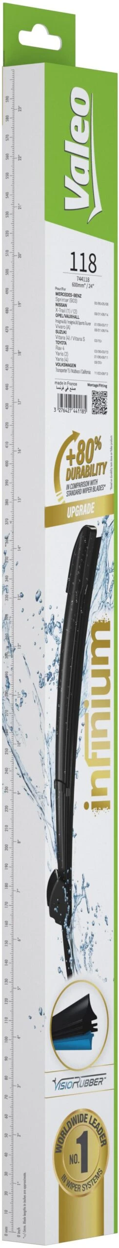 Valeo Infinium Single Wiper Blade 118 5 Valeo Infinium Single Wiper Blade 118 - Image 3