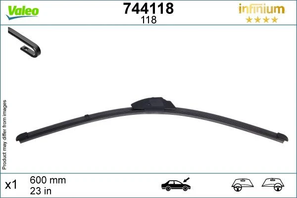 Valeo Infinium Single Wiper Blade 118 7 Valeo Infinium Single Wiper Blade 118 - Image 5