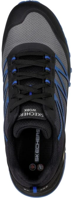 Skechers Puxal Mens Safety Trainers - Black/Blue -Auto Parts Store 769678c