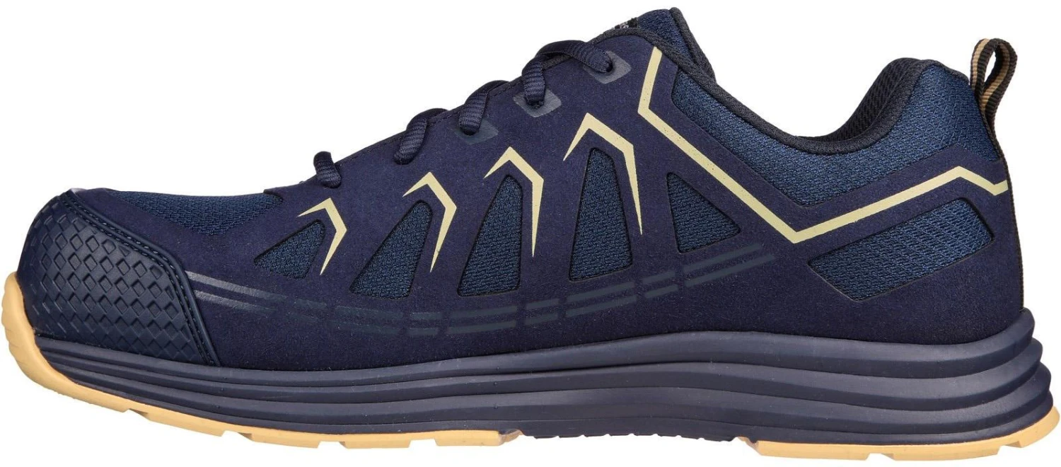 Skechers Malad II Mens Safety Trainers - Navy/Tan 7 Skechers Malad II Mens Safety Trainers - Navy/Tan - Image 5