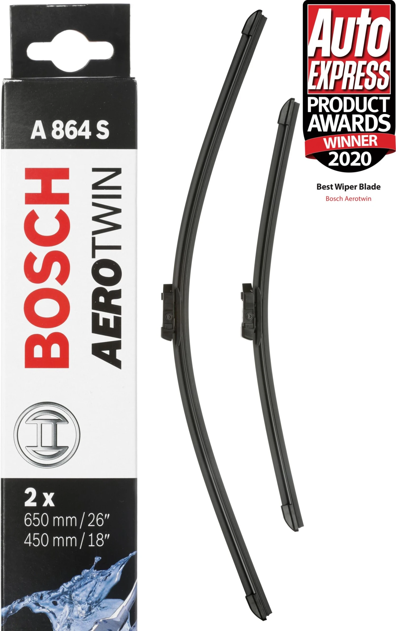 Bosch Aerotwin A864S - Front Pair 3 Bosch Aerotwin A864S - Front Pair