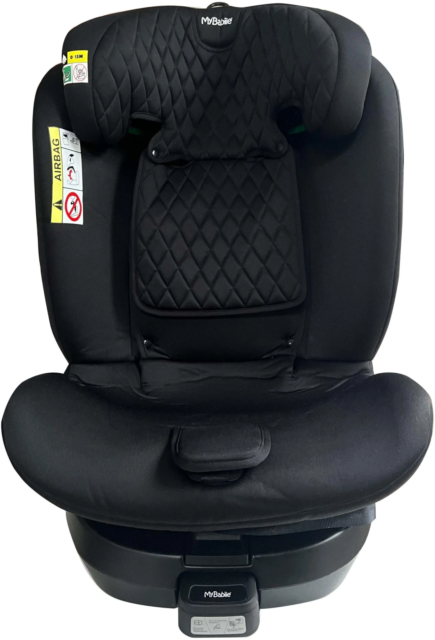 My Babiie Group 0+/1/2/3 Spin Billie Faiers Quilted Black ISize Isofix Car Seat 5 My Babiie Group 0+/1/2/3 Spin Billie Faiers Quilted Black ISize Isofix Car Seat - Image 3