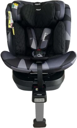 My Babiie Group 0+/1/2/3 Spin Dani Dyer Black Geo ISize Isofix Car Seat