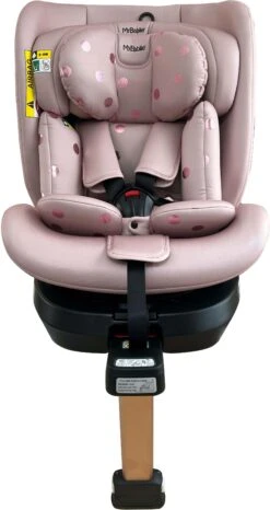 My Babiie Group 0+/1/2/3 Spin Samantha Faiers Pink Polka ISize Isofix Car Seat