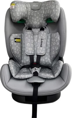 My Babiie Group 1/2/3 Dani Dyer Grey Leopard ISize Isofix Car Seat -Auto Parts Store 795038f