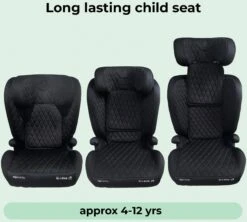 My Babiie 2/3 Billie Faiers Black Quilted ISize Isofix Car Seat -Auto Parts Store 795166e