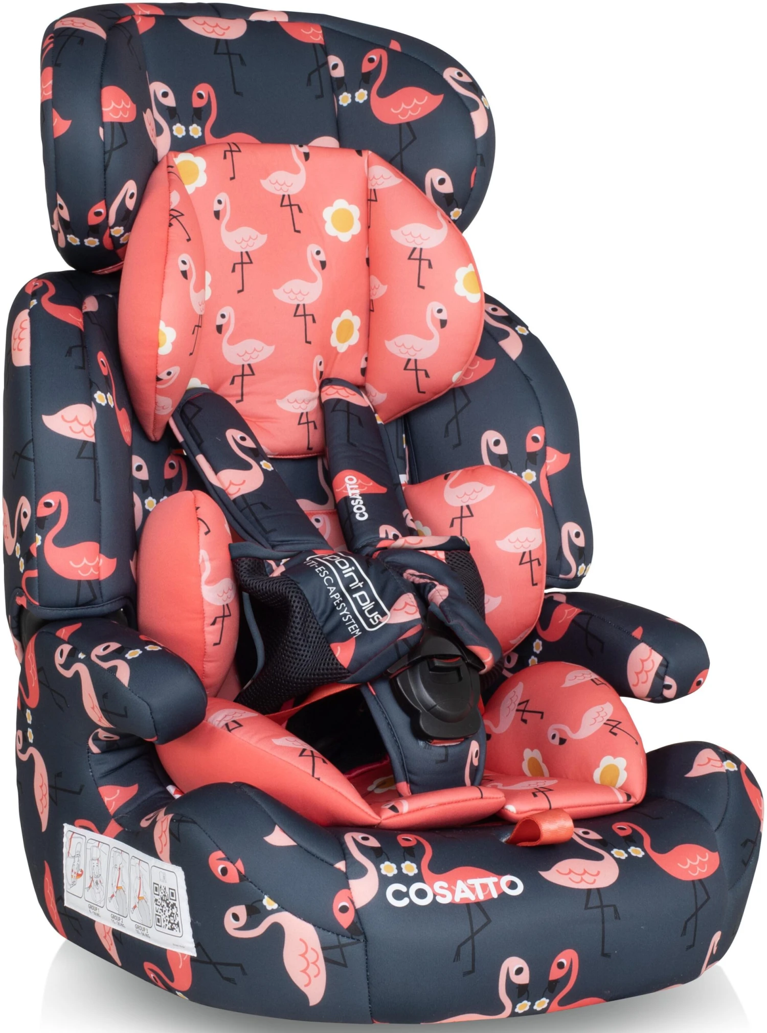 Cosatto Zoomi Group 1/2/3 Car Seat Pretty Flamingo 4 Cosatto Zoomi Group 1/2/3 Car Seat Pretty Flamingo - Image 2