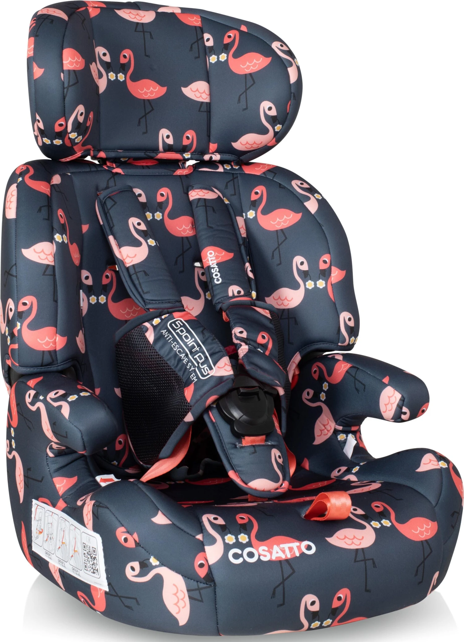 Cosatto Zoomi Group 1/2/3 Car Seat Pretty Flamingo 5 Cosatto Zoomi Group 1/2/3 Car Seat Pretty Flamingo - Image 3