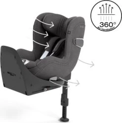 Cybex Sirona T I-Size 360° Rotating Car Seat - PLUS Mirage Grey -Auto Parts Store 823006f