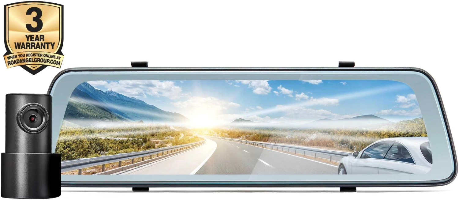 Road Angel Halo Vision 2K HD Front & Rear Dash Cam & LCD Mirror Screen 3 Road Angel Halo Vision 2K HD Front & Rear Dash Cam & LCD Mirror Screen