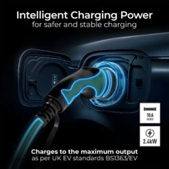 Masterplug Mode 2 EV Charge Cable 5m UK 13A Plug To Type 2 -Auto Parts Store 824838f