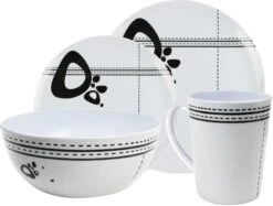 Leisurewize 16 Piece Melamine Set - Abstract