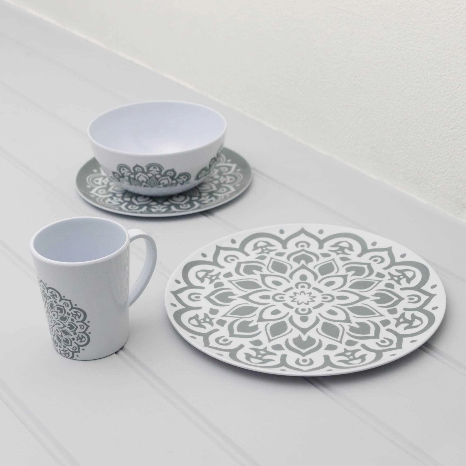 Leisurewize 16 Piece Melamine Set - Mandala 4 Leisurewize 16 Piece Melamine Set - Mandala - Image 2