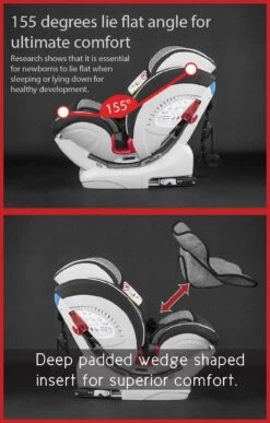 CozyNSafe Arthur Group ISOFIX 0+1/2/3 Child Car Seat - Graphite -Auto Parts Store 836038i