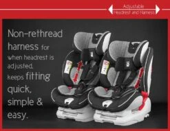 CozyNSafe Arthur Group ISOFIX 0+1/2/3 Child Car Seat - Graphite -Auto Parts Store 836038m