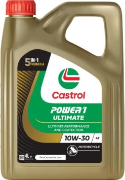 Castrol Power 1 Racing 4T 10W/30 Motorcycle Engine Oil - 4ltr